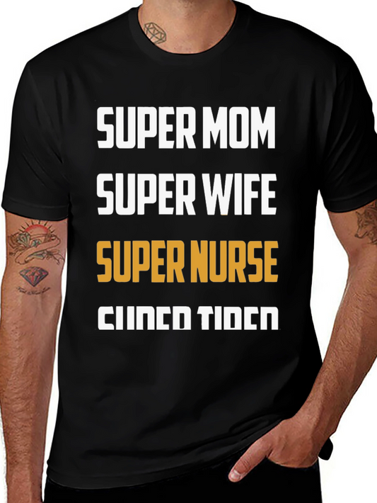 Super Mom Wife Nurse Cinco De Mayo T-Shirt