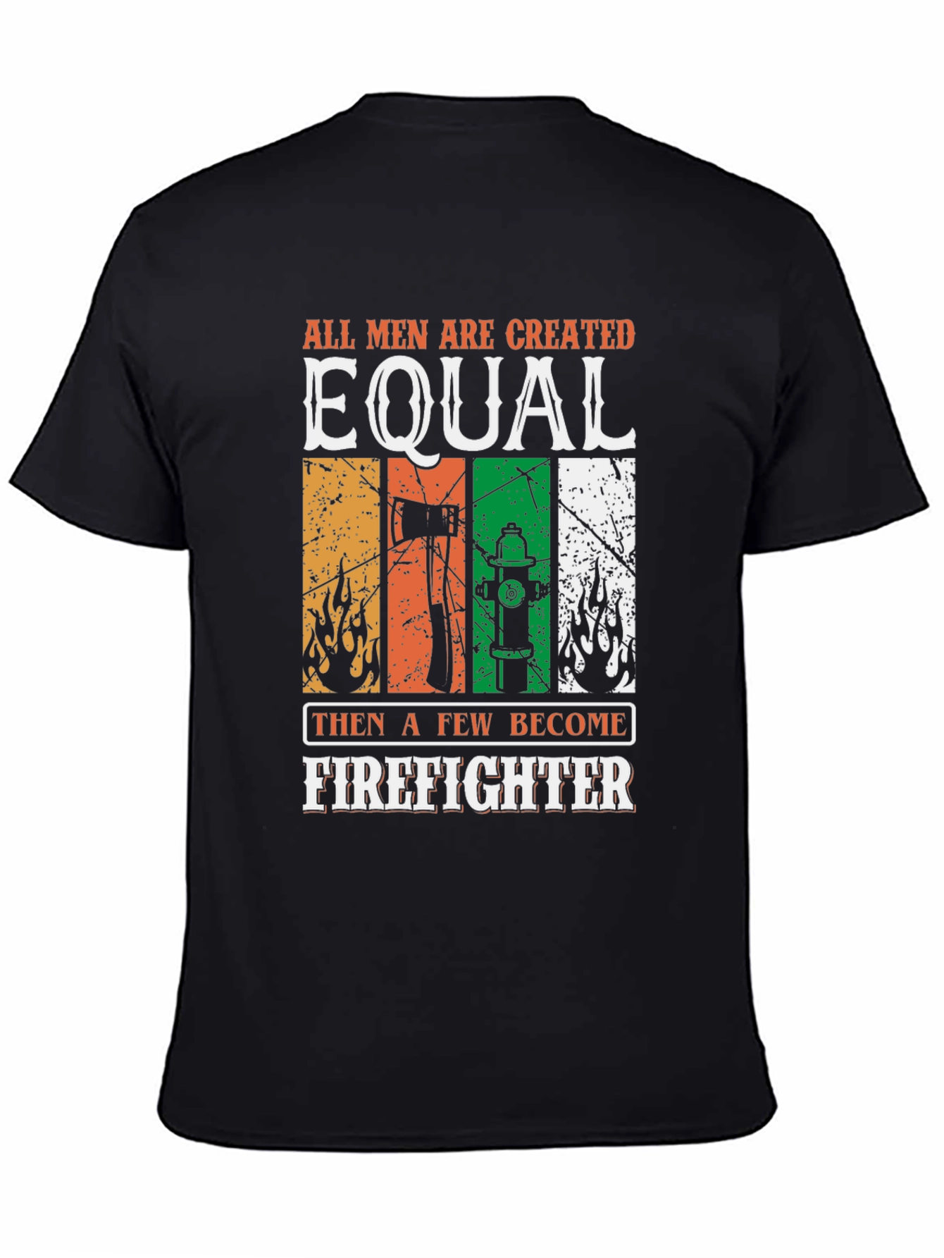 Firefighter Graphic Tee - Mens Black T-Shirt