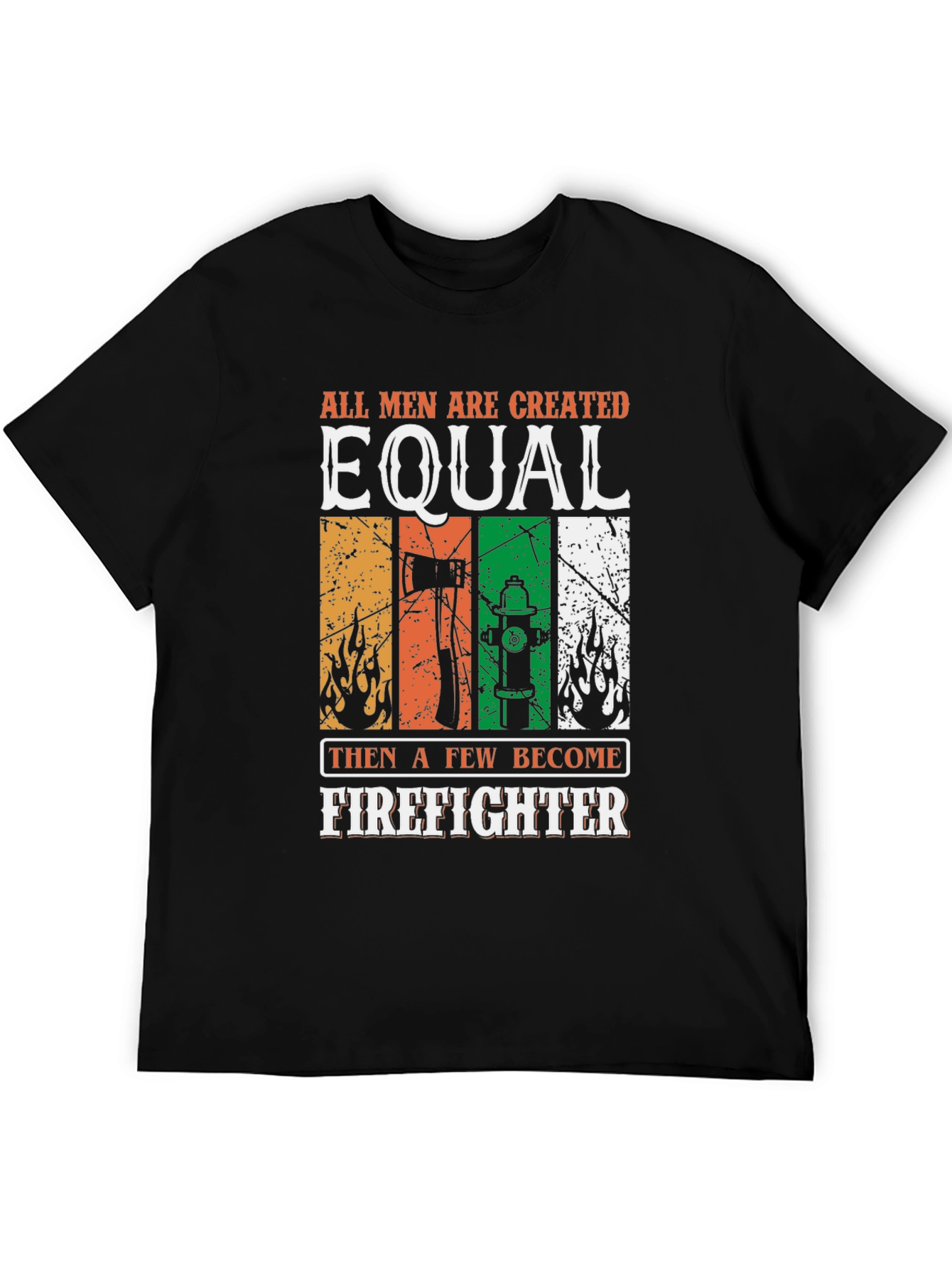 Firefighter Graphic Tee - Mens Black T-Shirt