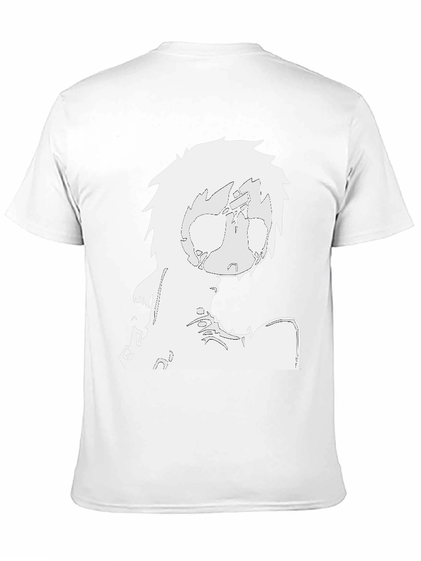Stylized Graphic Print Black T-Shirt