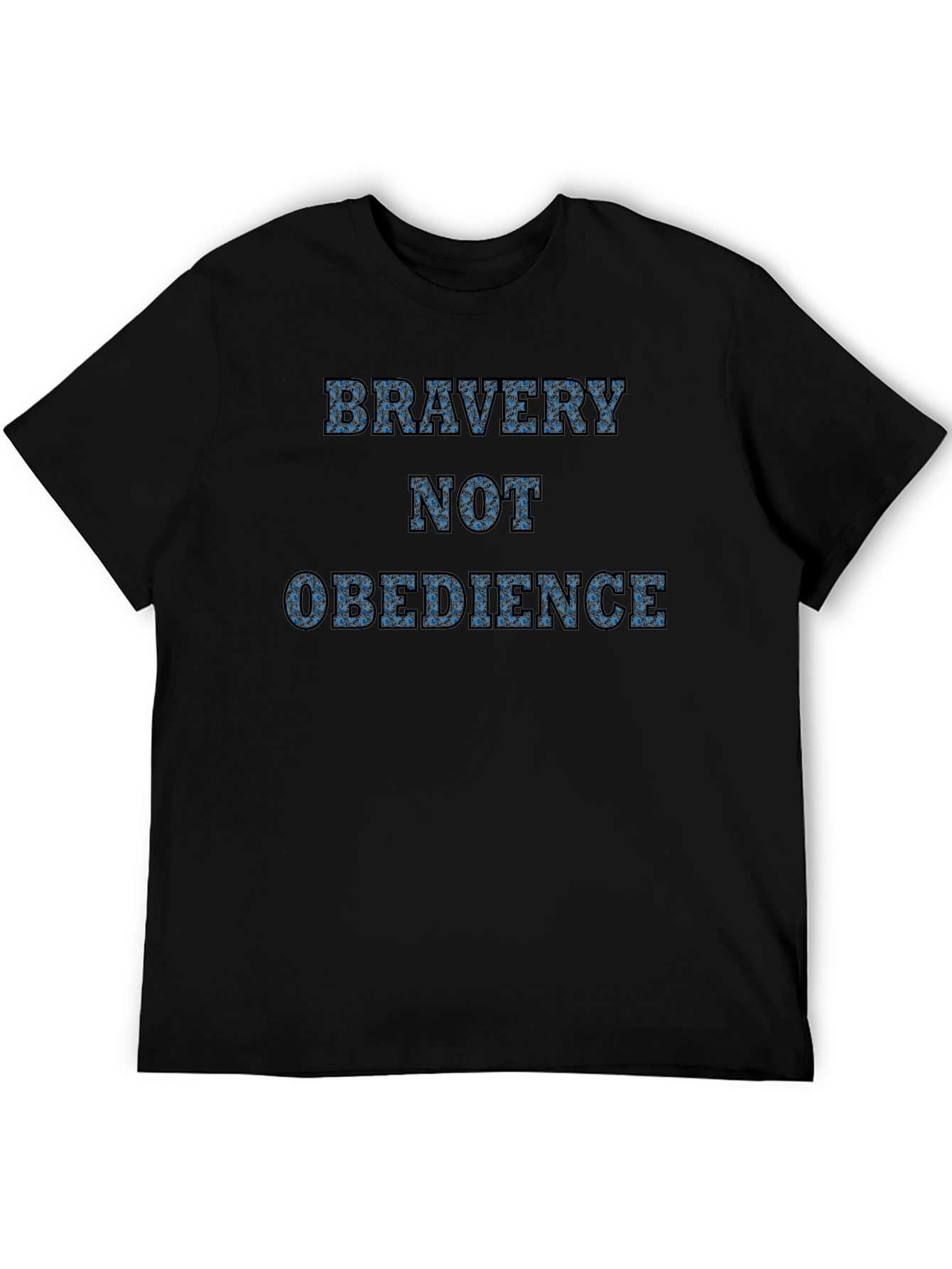Bravery Not Obedience Graphic T-Shirt - Black
