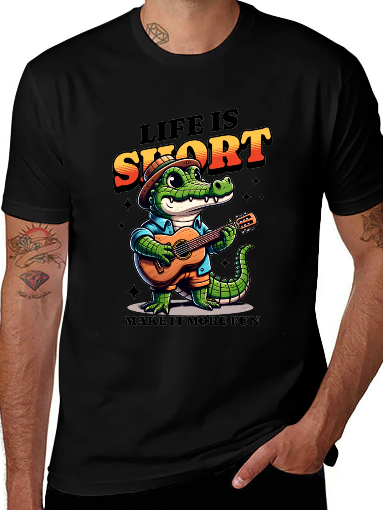Life is Short Crocodile T-Shirt