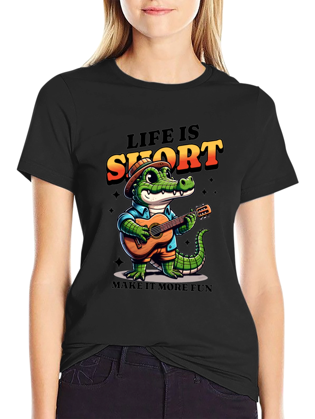 Life is Short Crocodile T-Shirt