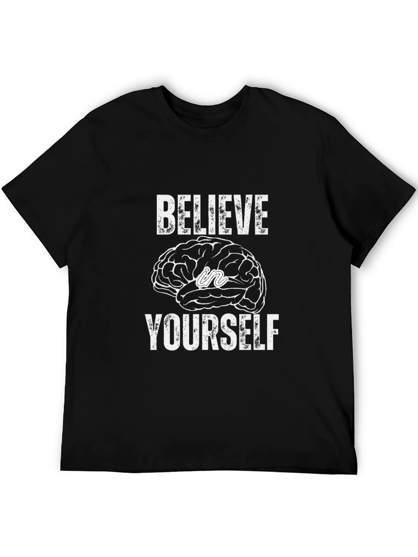 Believe in Yourself Graphic T-Shirt - Black