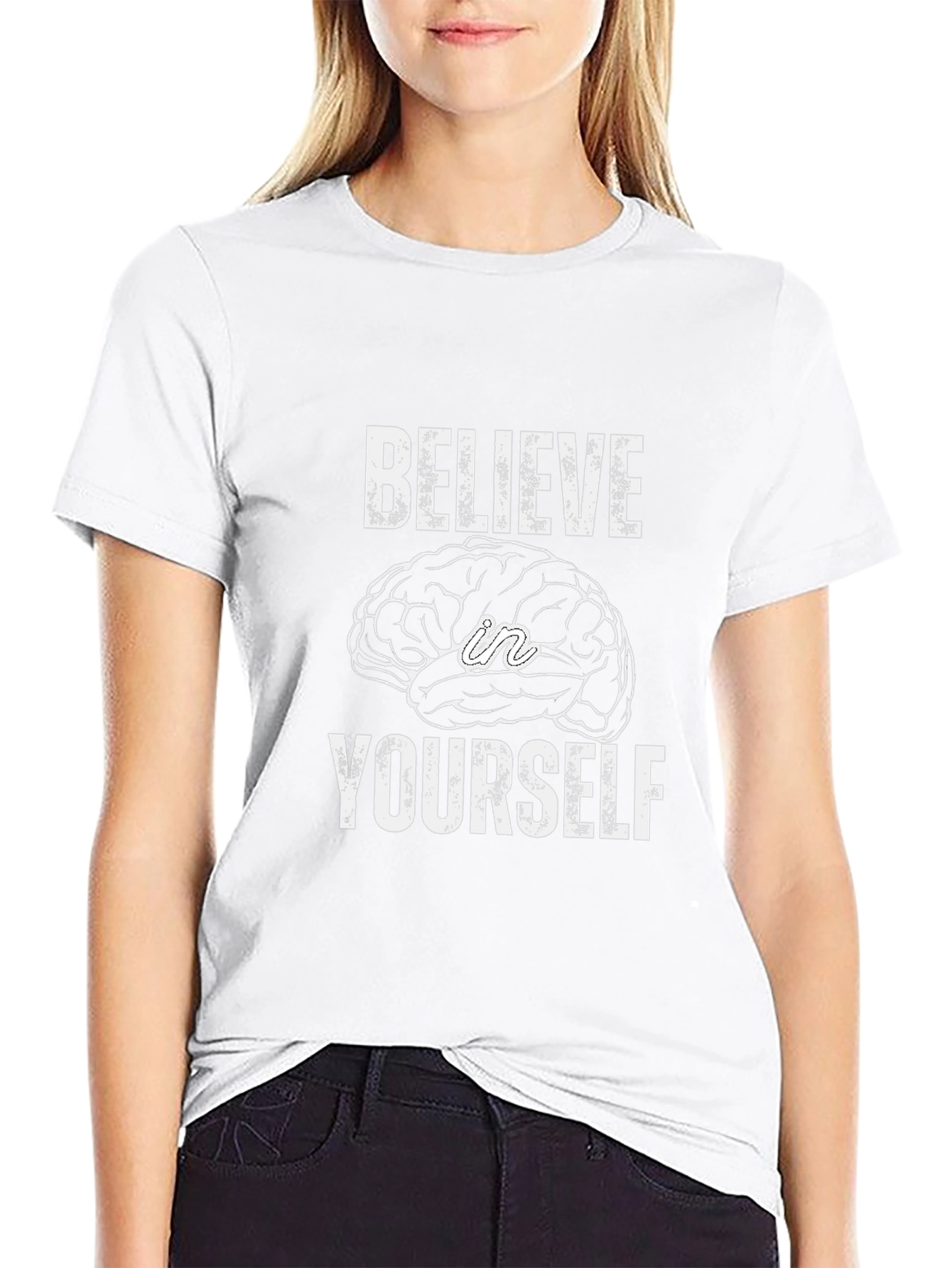 Believe in Yourself Graphic T-Shirt - Black
