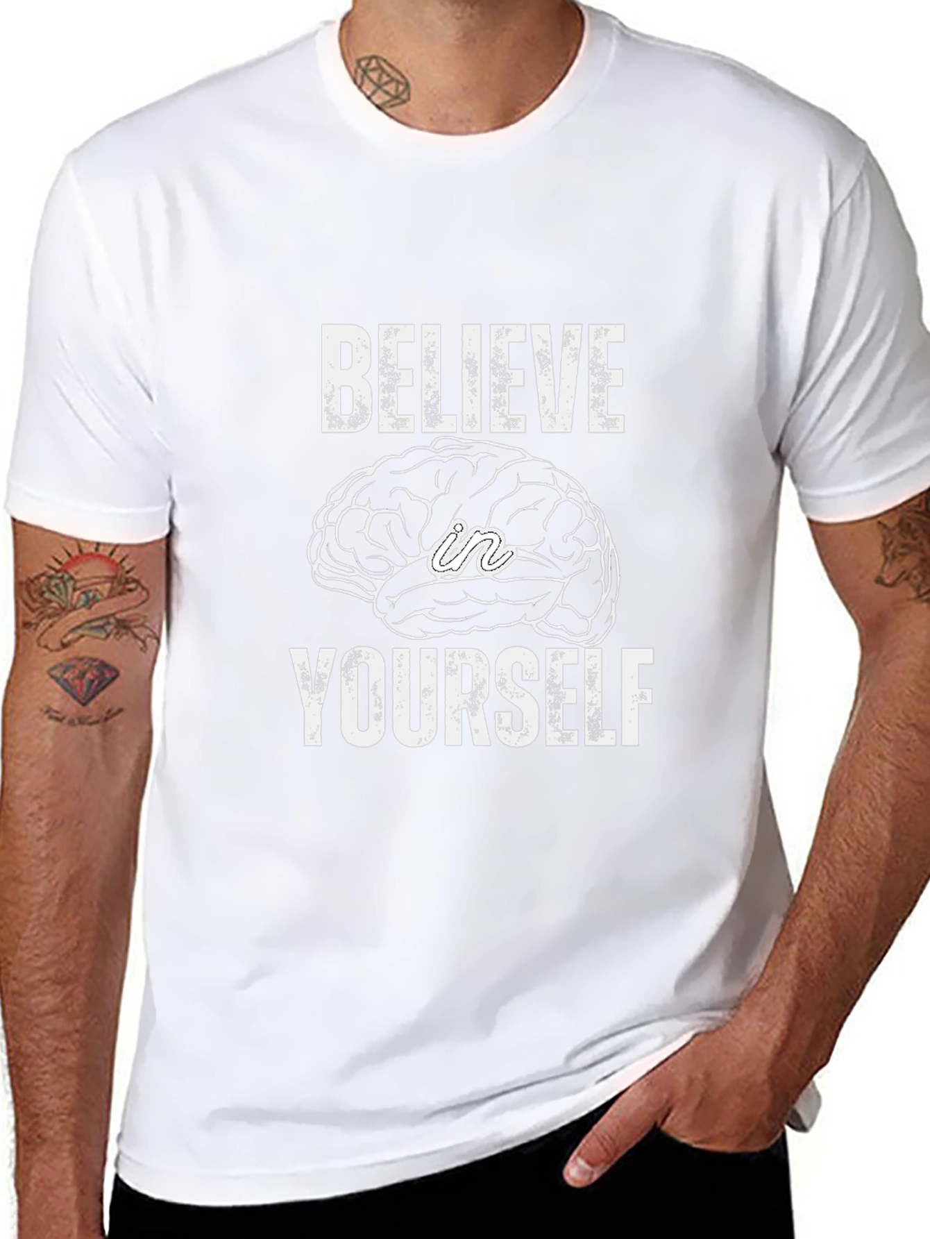 Believe in Yourself Graphic T-Shirt - Black