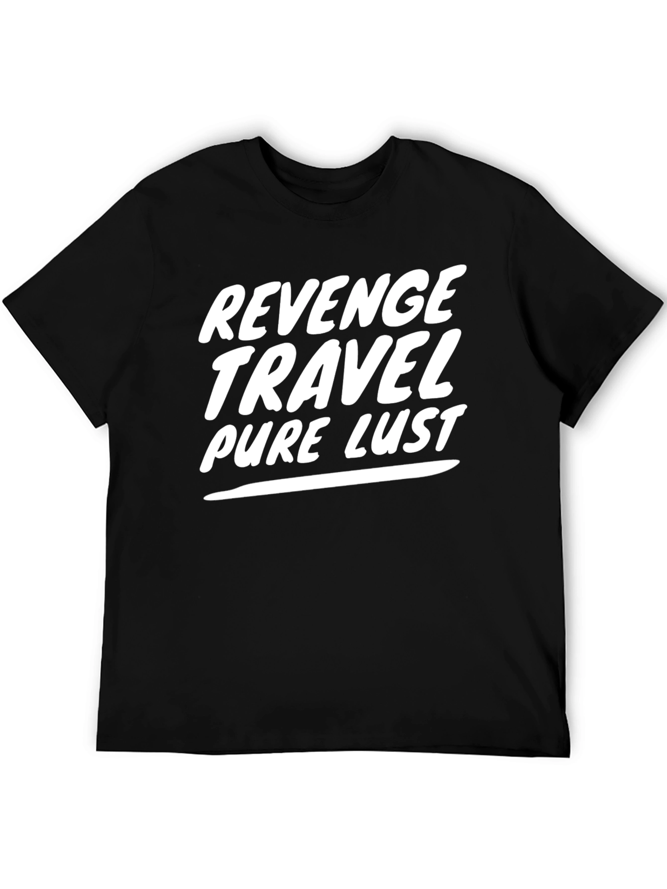 Revenge Travel Pure Lust Mens Black T-Shirt