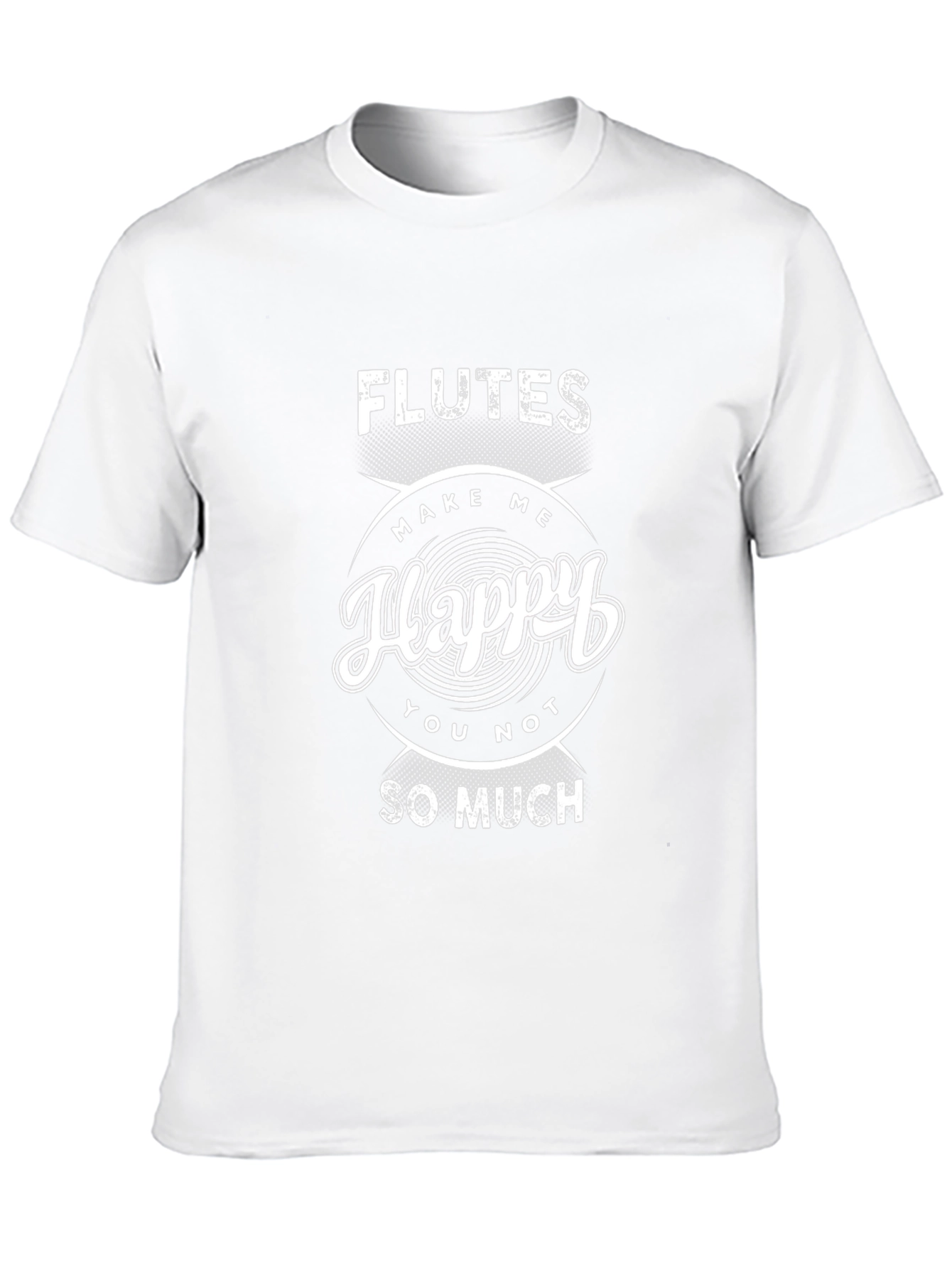 Flutes Make Me Happy T-Shirt - Funny Music Tee