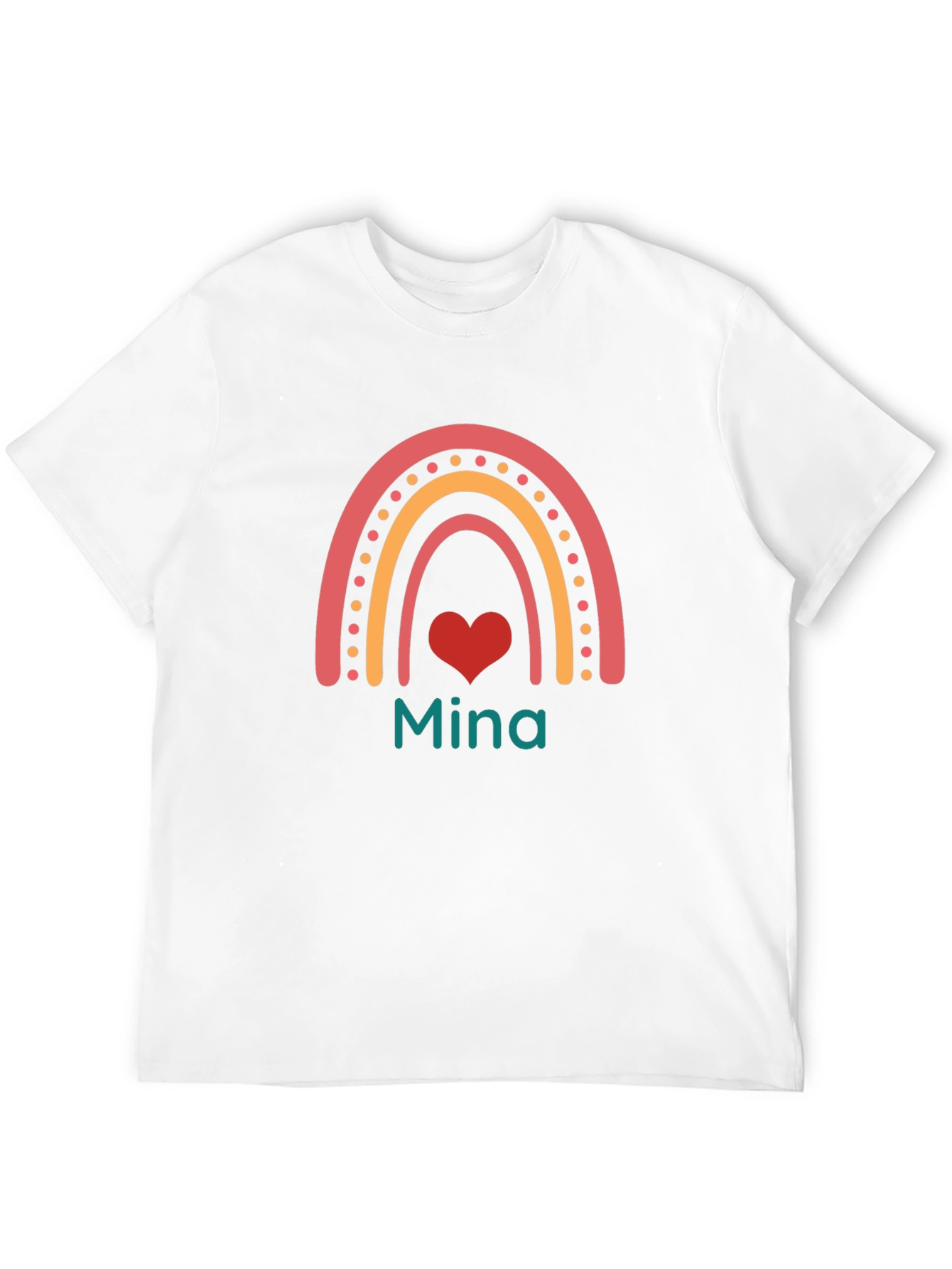 Mina Rainbow Heart Graphic Tee