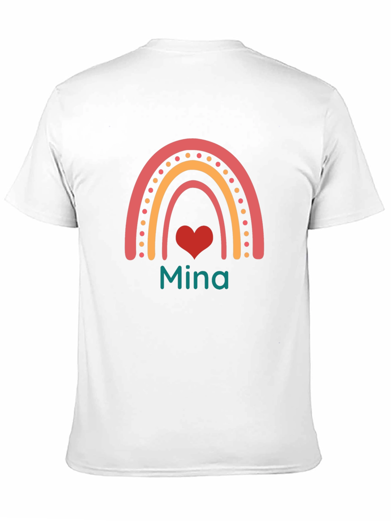 Mina Rainbow Heart Graphic Tee