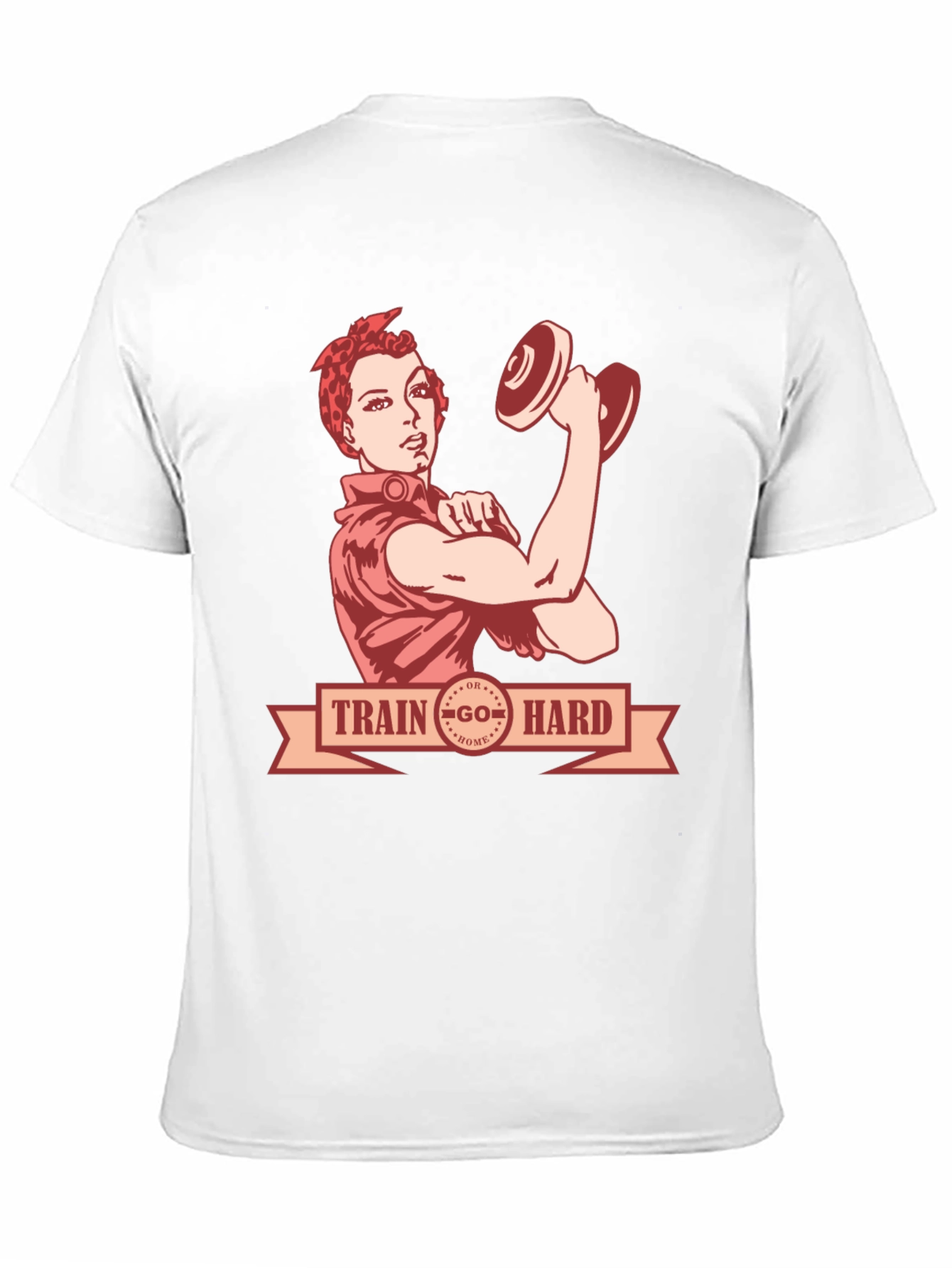 Retro Train Hard Graphic T-Shirt