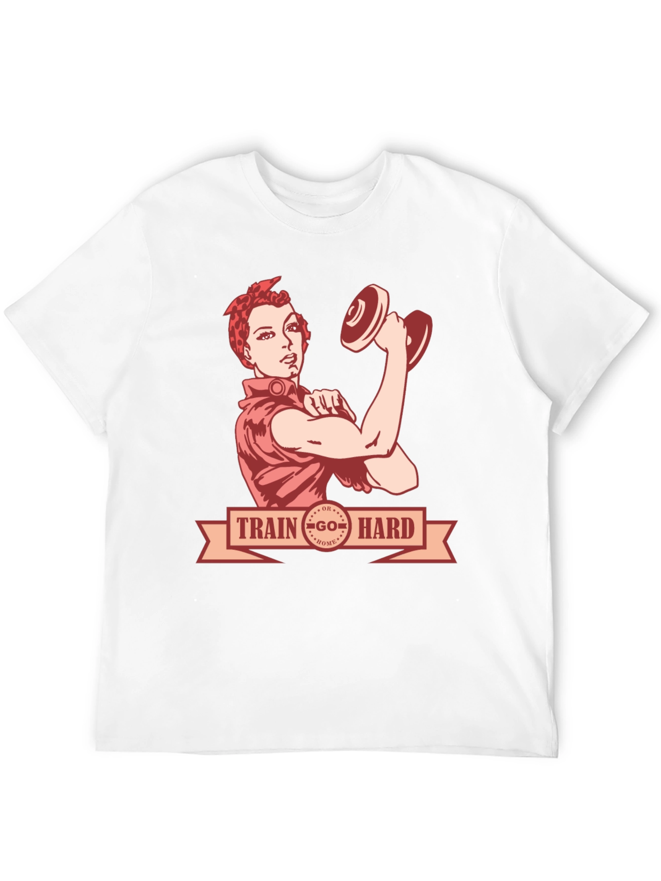 Retro Train Hard Graphic T-Shirt