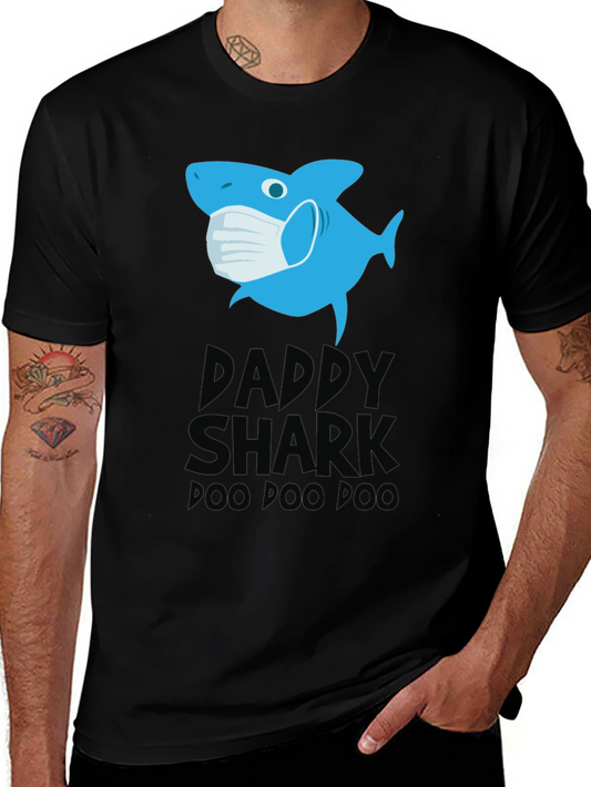 Daddy Shark Mask T-Shirt Doo Doo Doo
