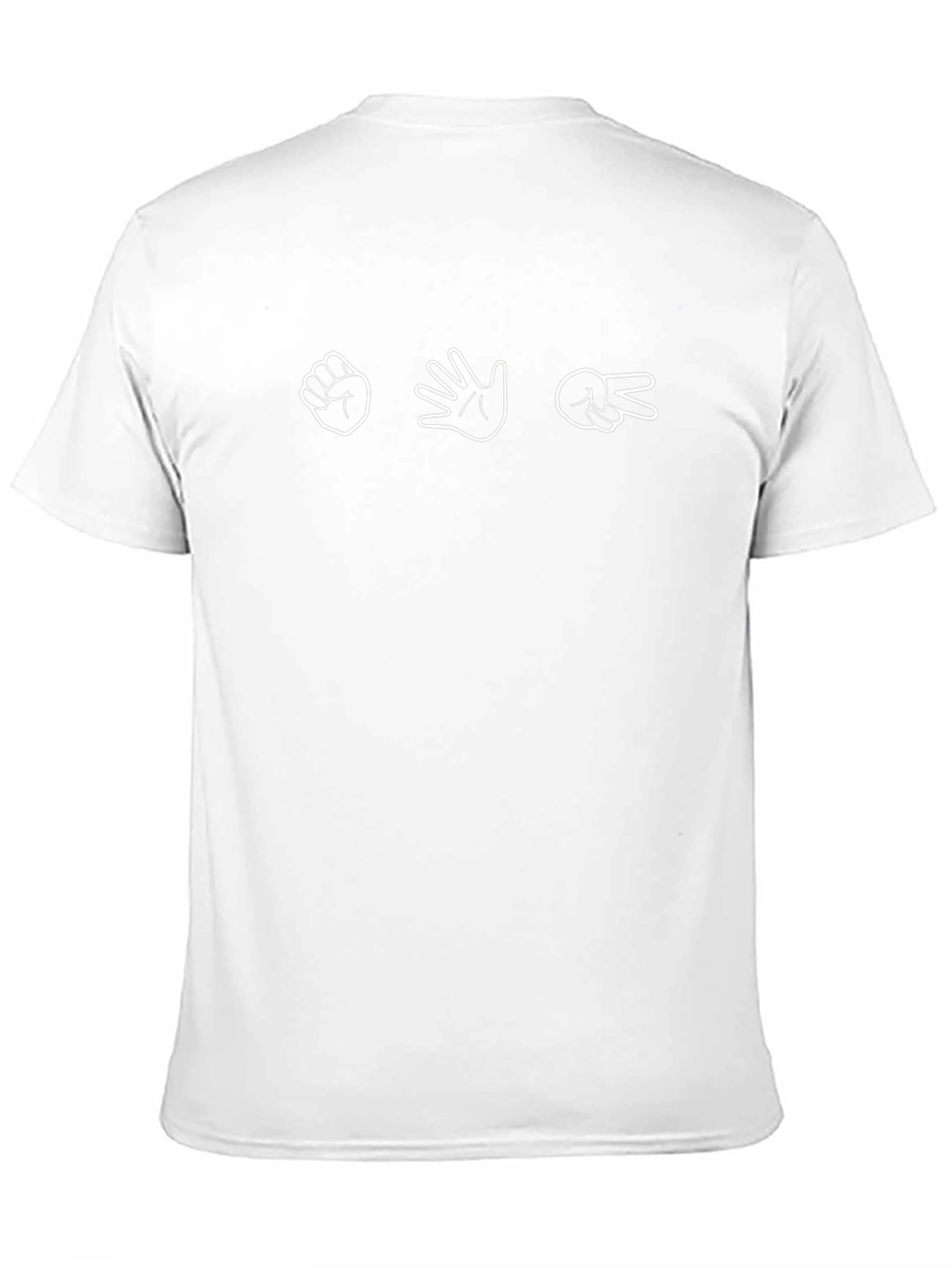 Rock Paper Scissors Graphic Tee - Black