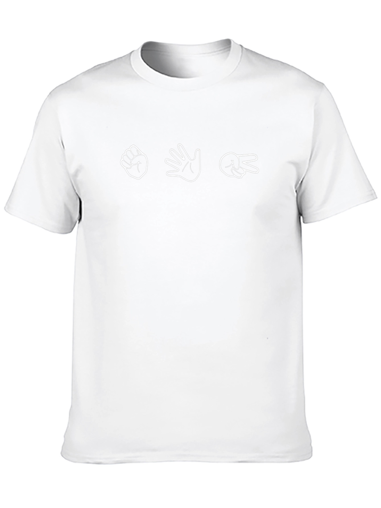 Rock Paper Scissors Graphic Tee - Black
