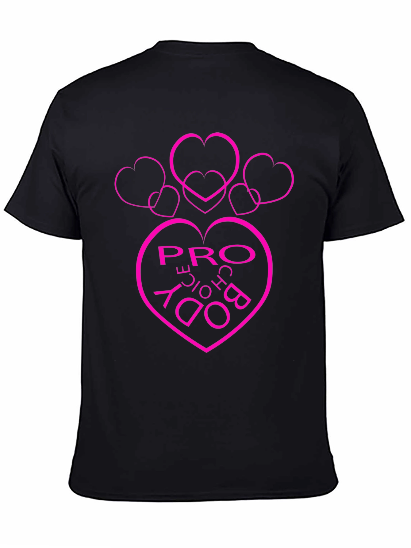 Pro Choice Body Heart Graphic Tee - Black