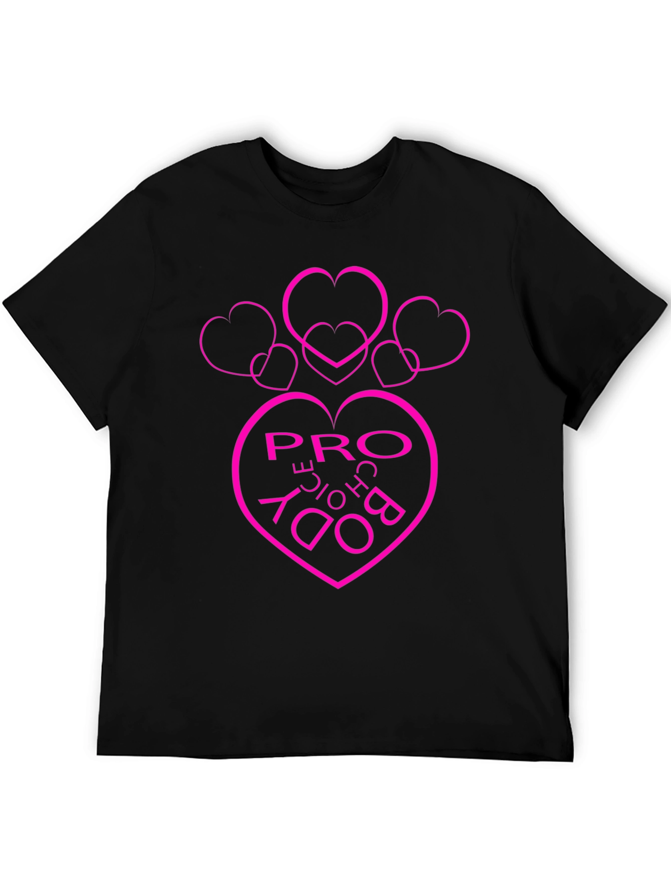 Pro Choice Body Heart Graphic Tee - Black