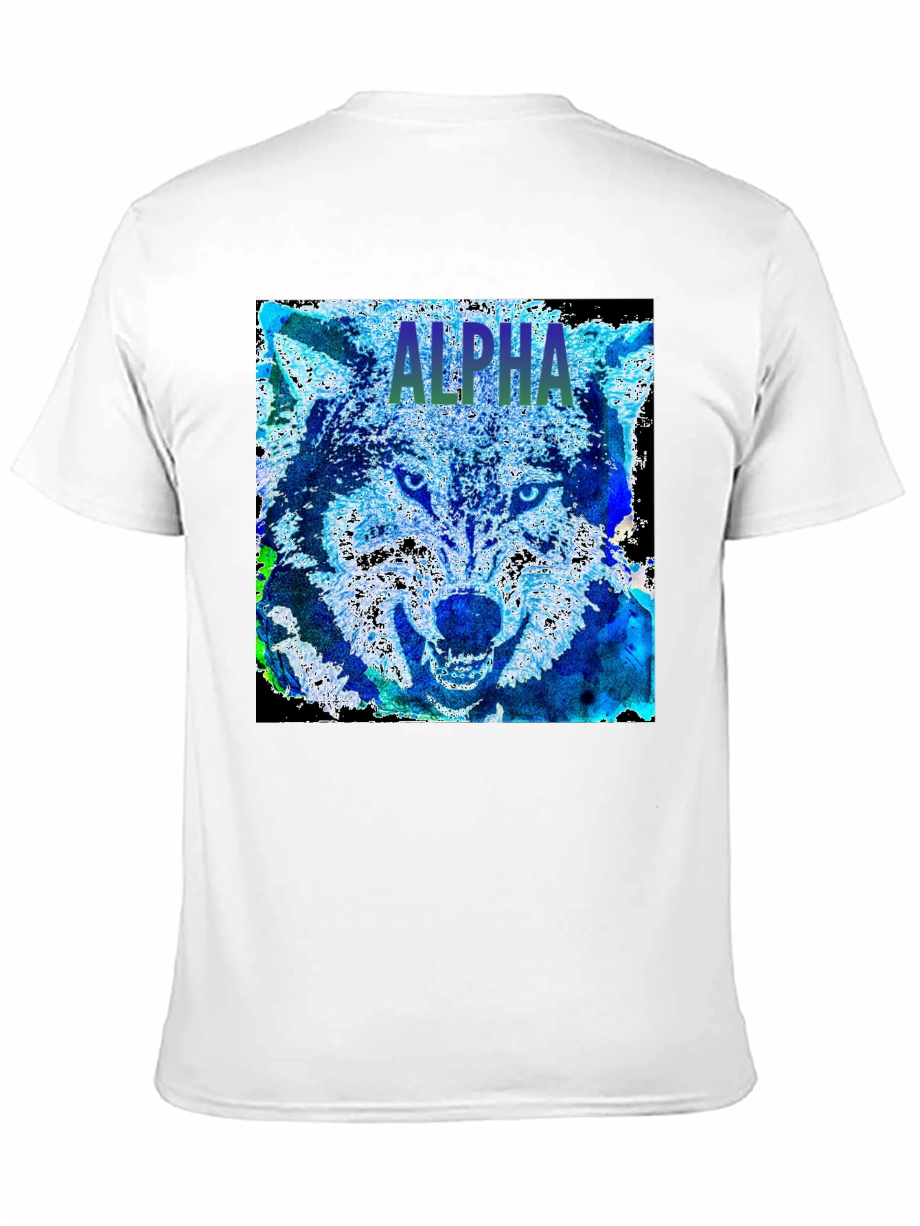 Alpha Wolf Graphic Tee - Black