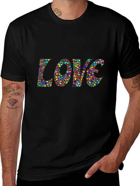 LOVE Heart T-Shirt - Colorful Graphic Tee