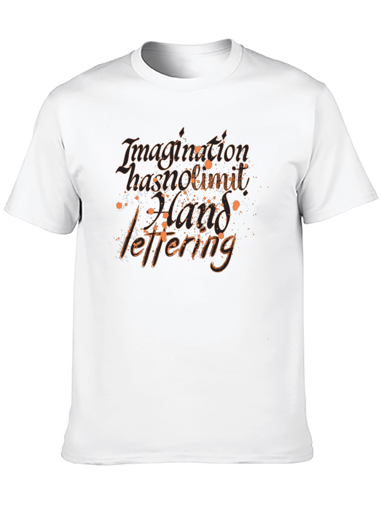 Imagination Hand Lettering Black T-Shirt