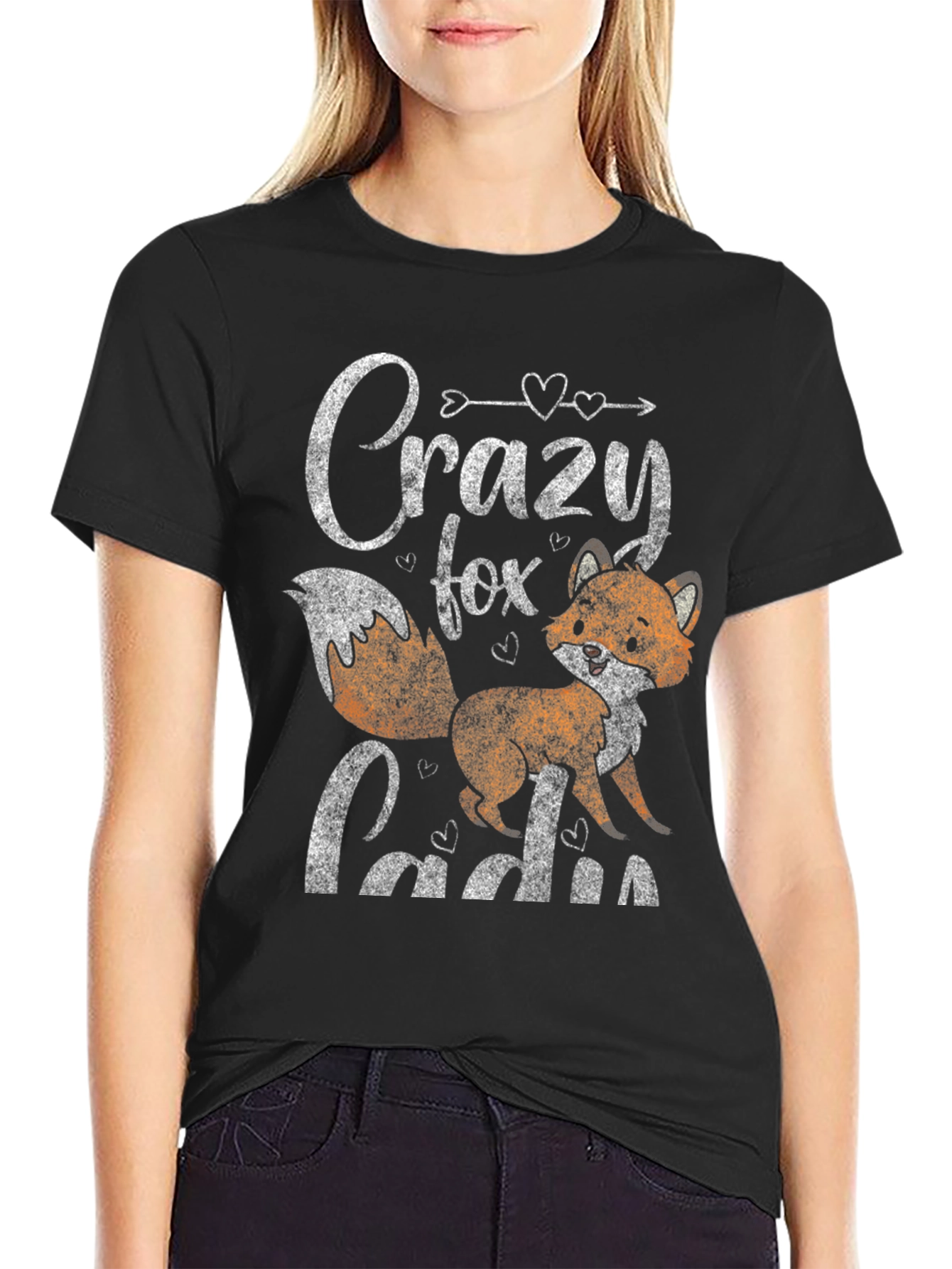 Crazy Fox Lady Graphic Tee