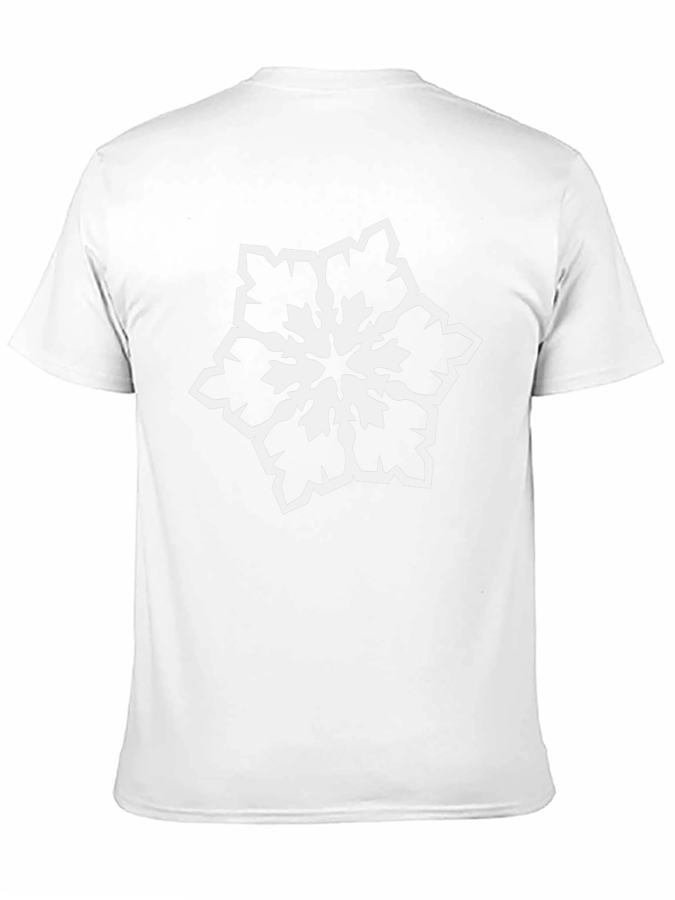 Snowflake Graphic Tee - Stylish Black Cotton T-Shirt