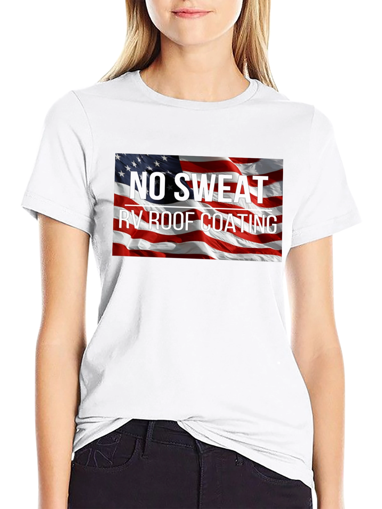 No Sweat RV Roof Coating Patriotic T-Shirt