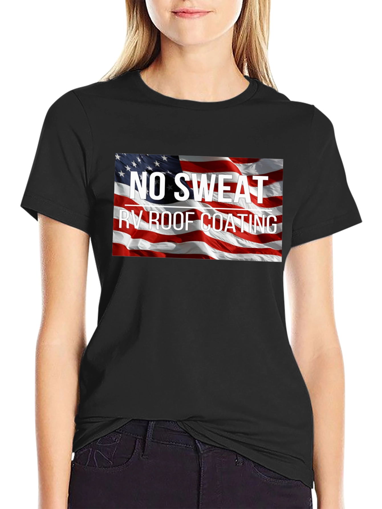 No Sweat RV Roof Coating Patriotic T-Shirt