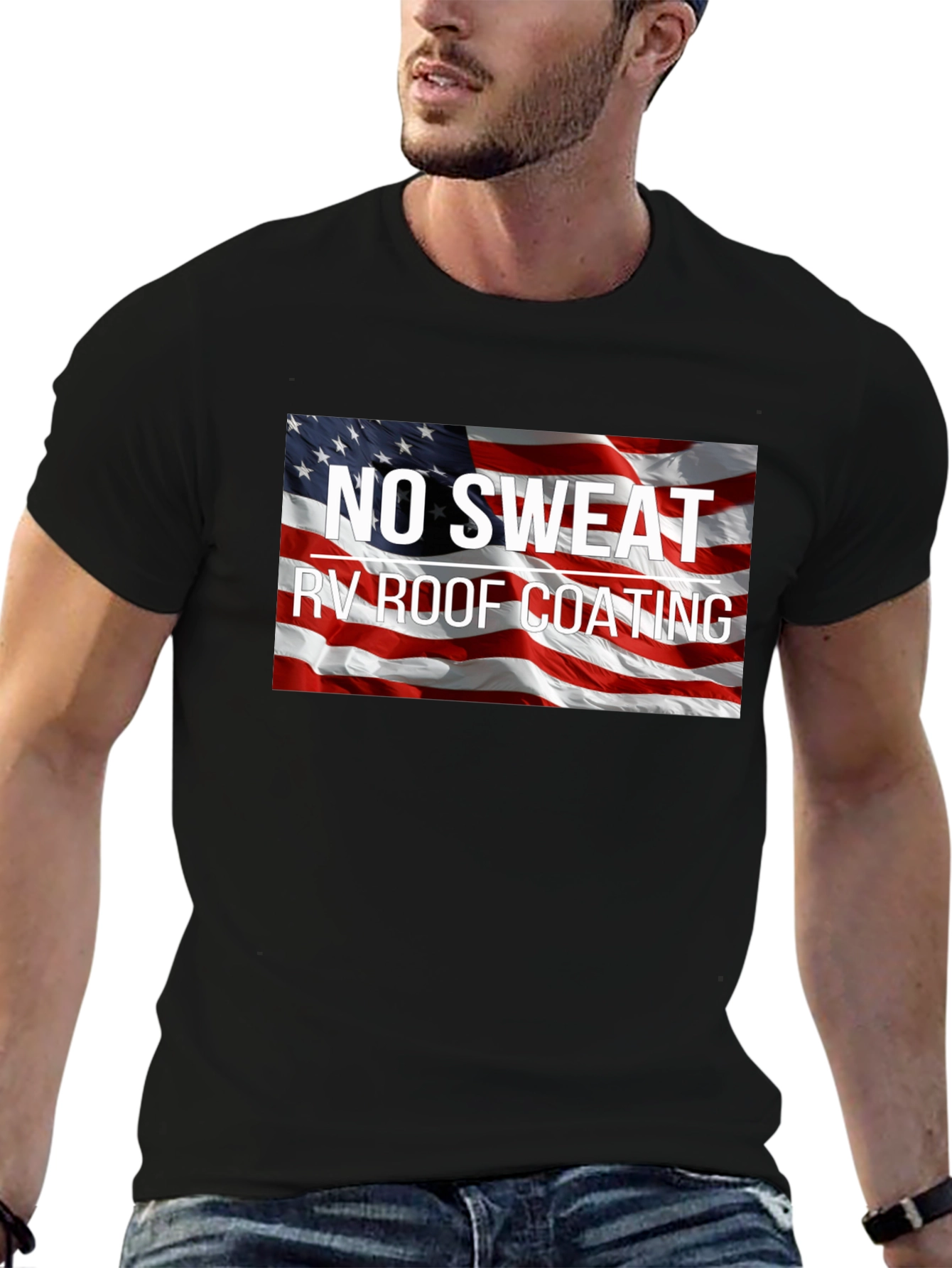 No Sweat RV Roof Coating Patriotic T-Shirt