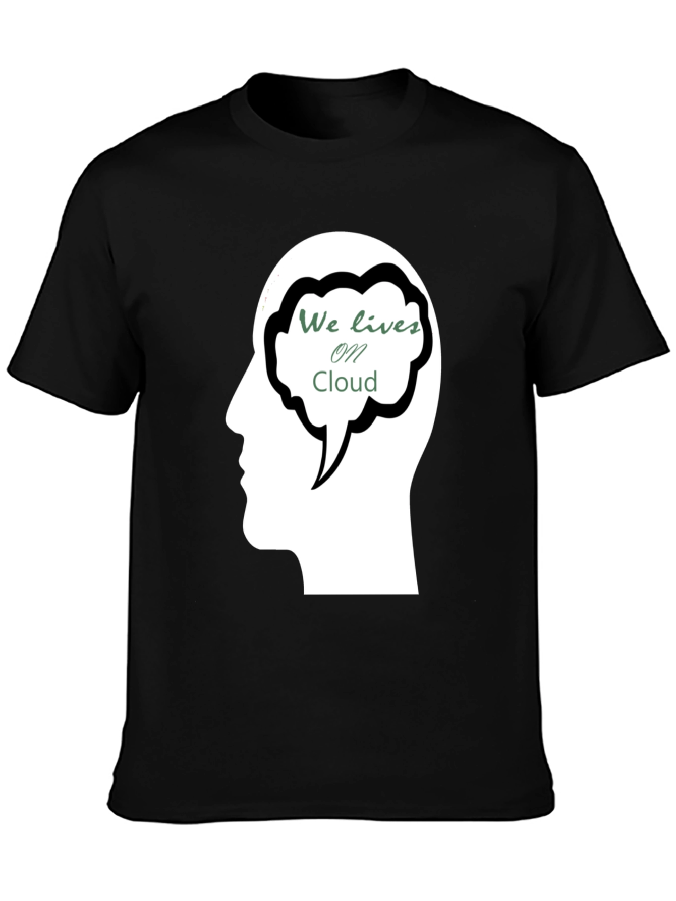 Cloud Mind Black T-Shirt