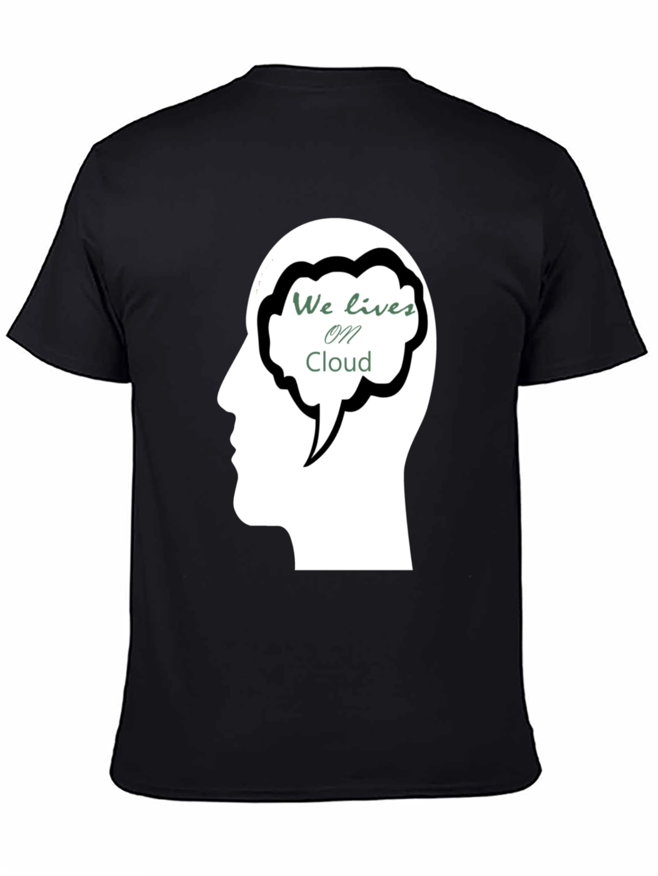 Cloud Mind Black T-Shirt