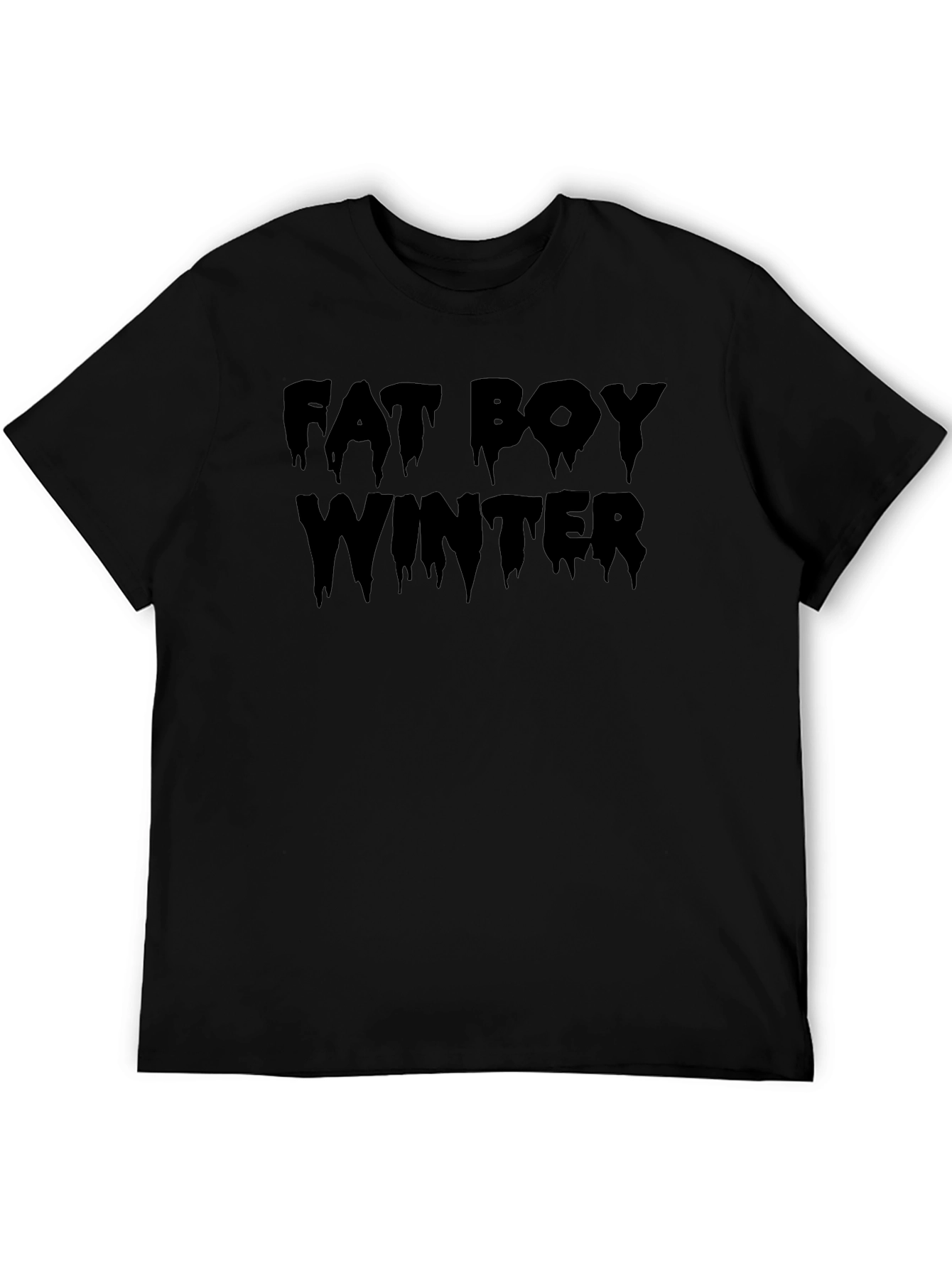Fat Boy Winter Black T-Shirt - Casual Comfort