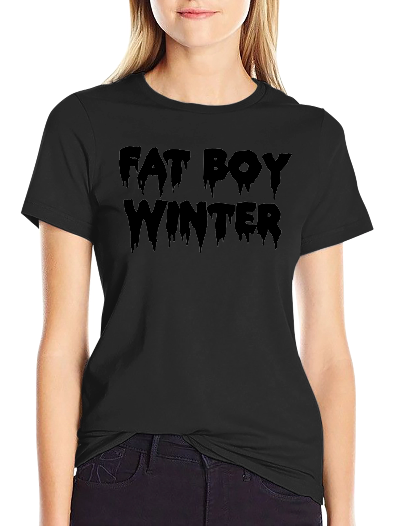 Fat Boy Winter Black T-Shirt - Casual Comfort