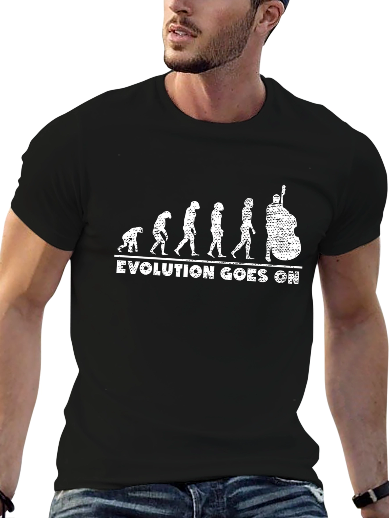 Evolution Bass Guitar T-Shirt: Funny Musician Tee