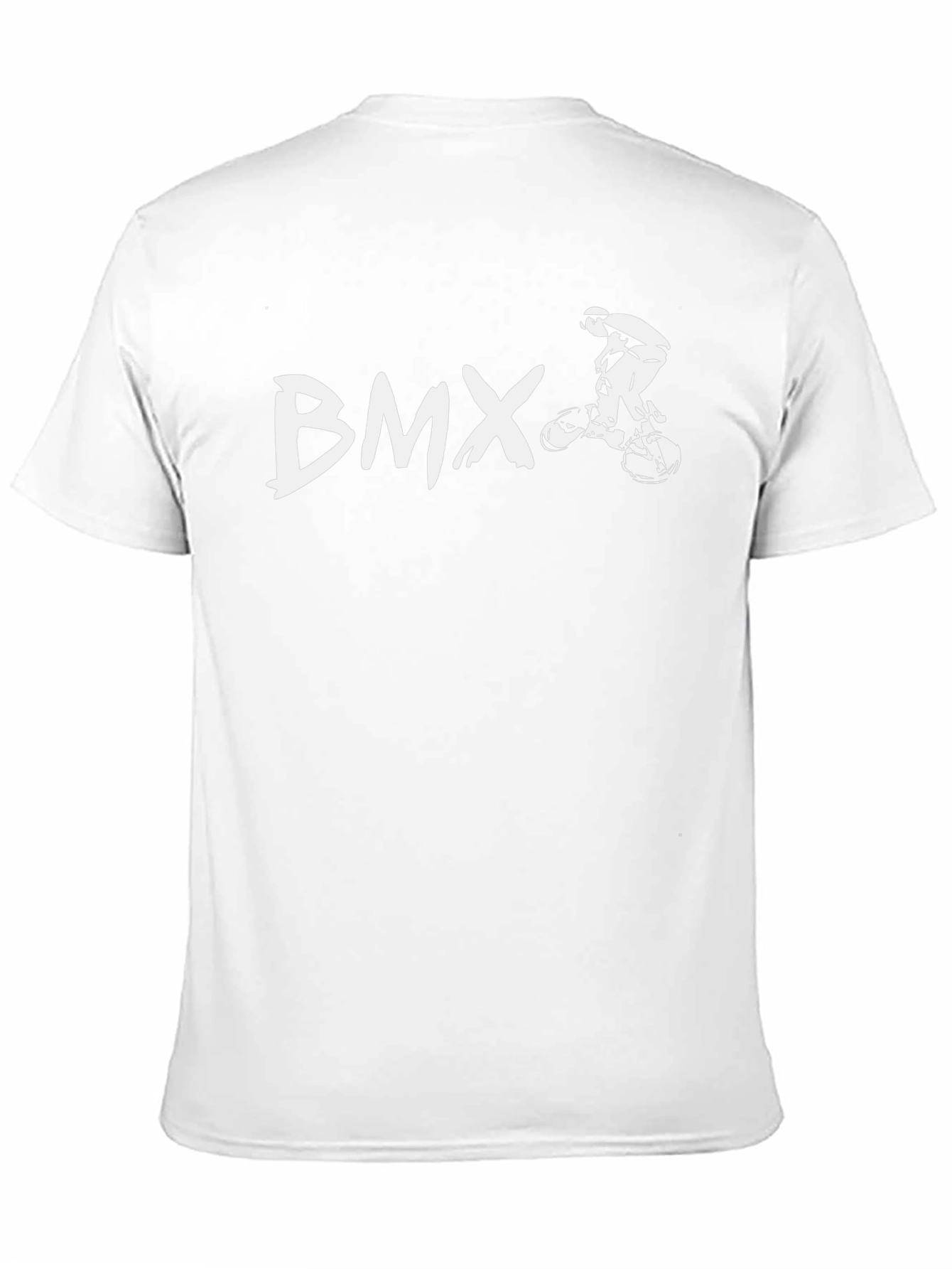 BMX Graphic T-Shirt - Black Cotton Blend Casual Wear