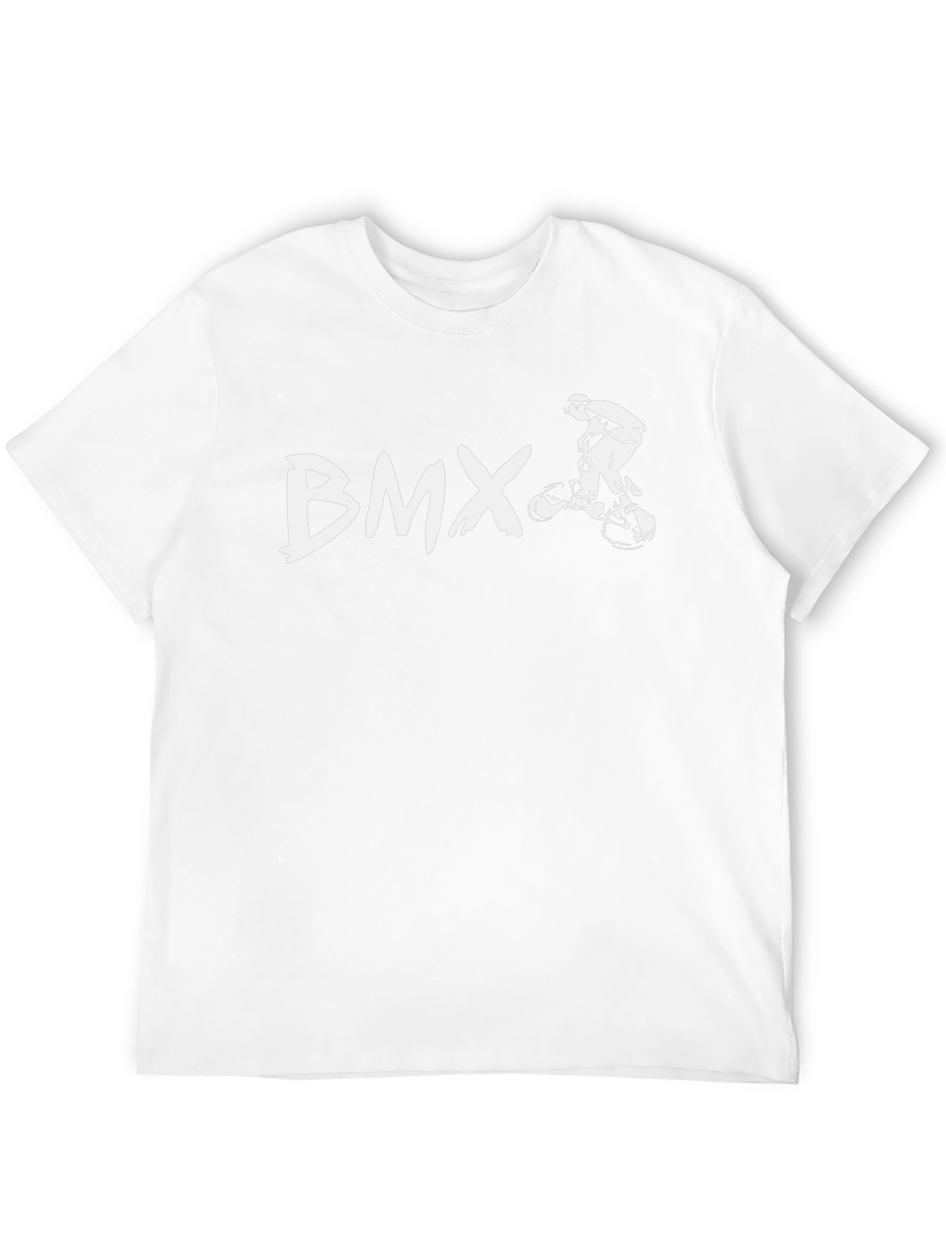 BMX Graphic T-Shirt - Black Cotton Blend Casual Wear