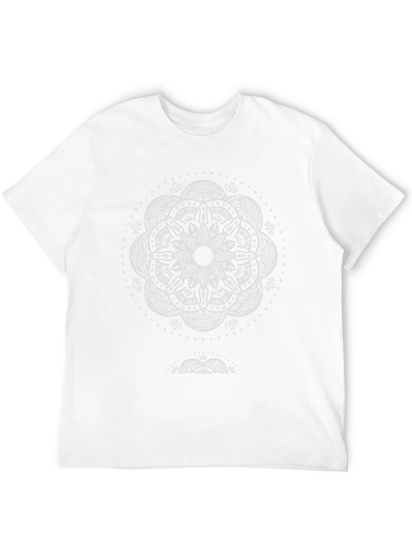 Mandala Graphic Tee - Black Cotton Casual Shirt