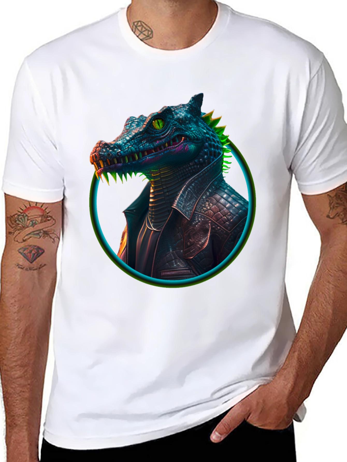 Cool Crocodile T-Shirt - Reptile Graphic Tee