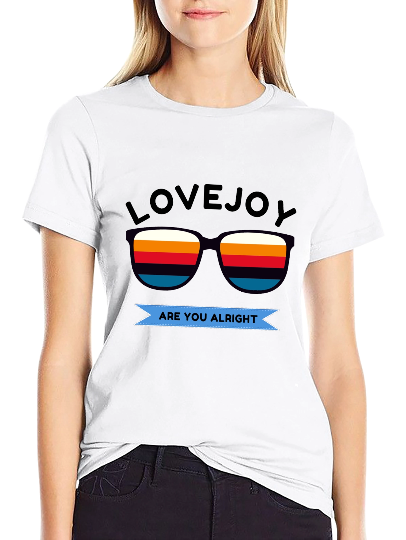 Lovejoy Are You Alright Black T-Shirt
