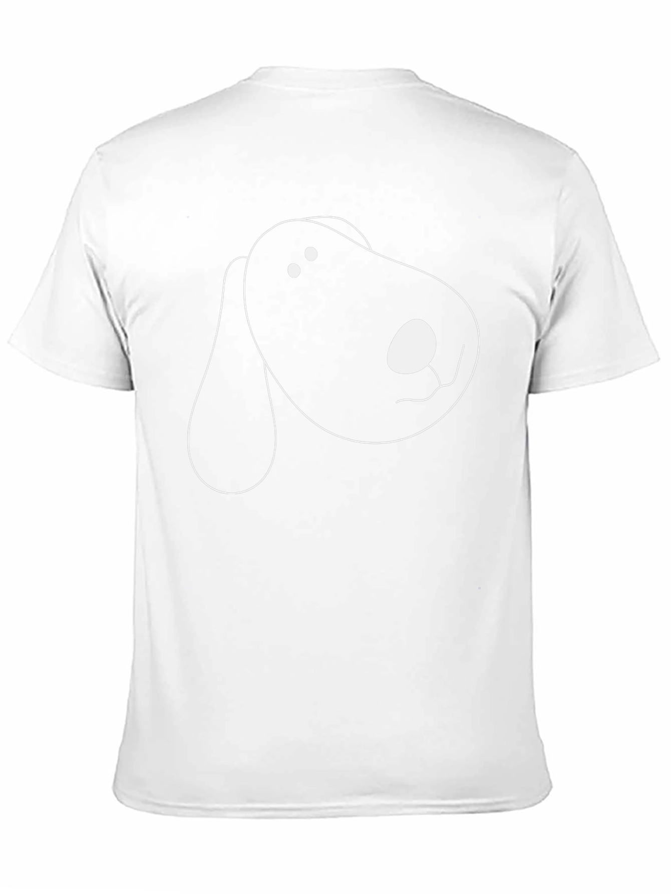 Dog Cartoon Graphic Black T-Shirt