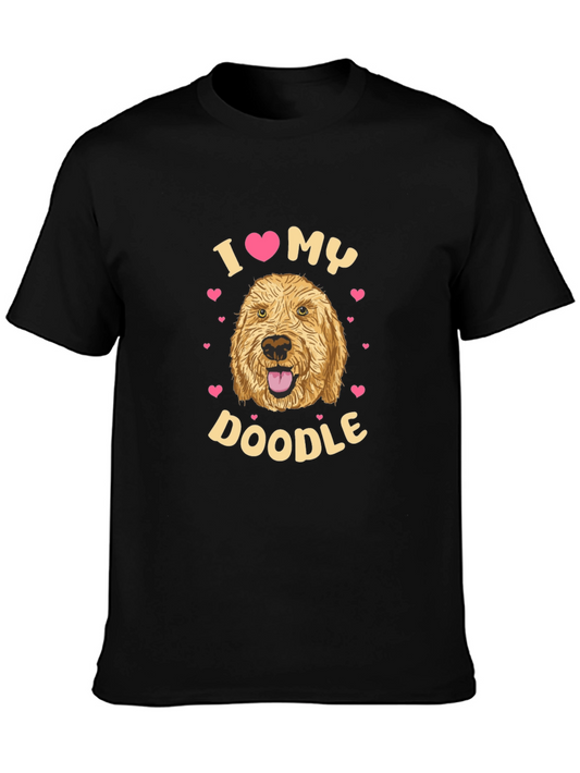 I Love My Doodle T-Shirt - Cute Dog Lover Tee