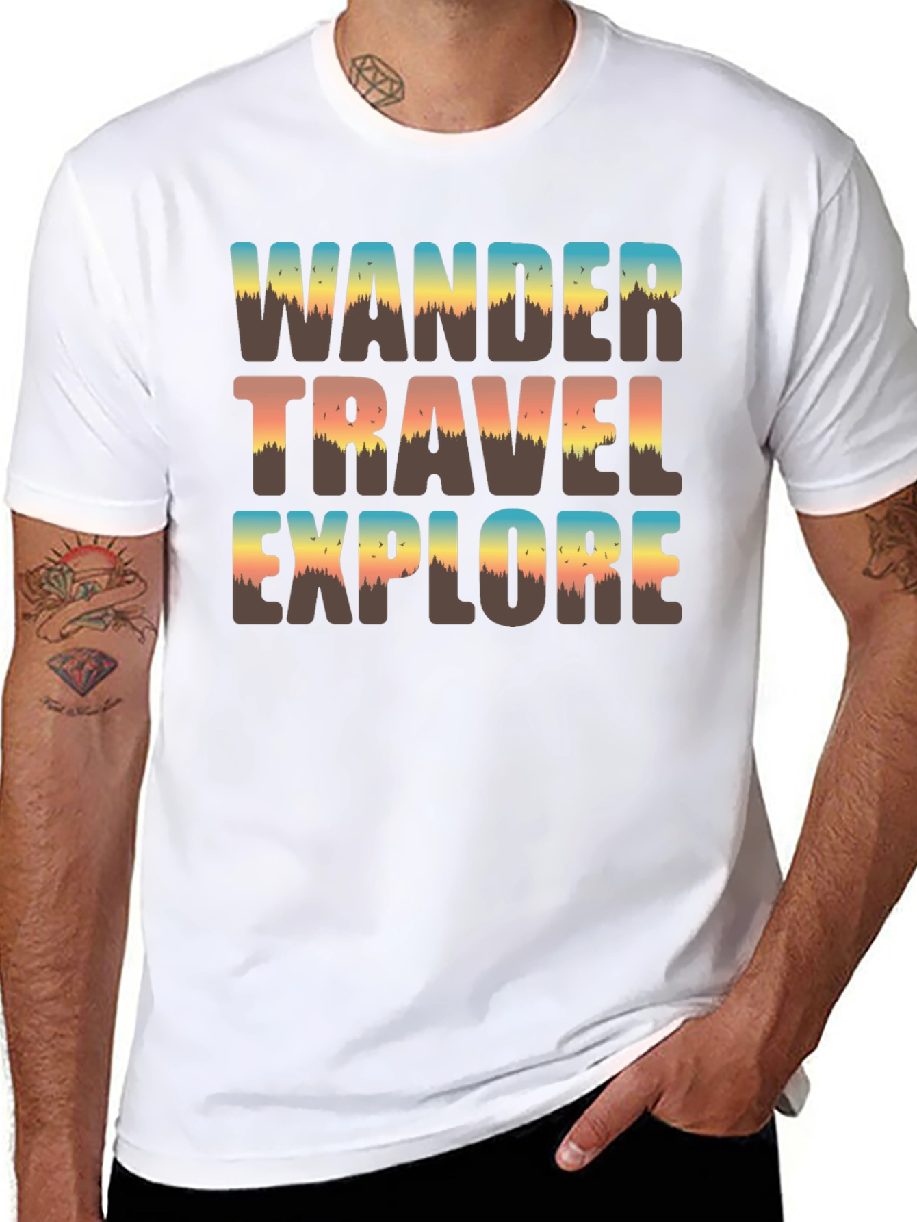 Wander Travel Explore Graphic Tee