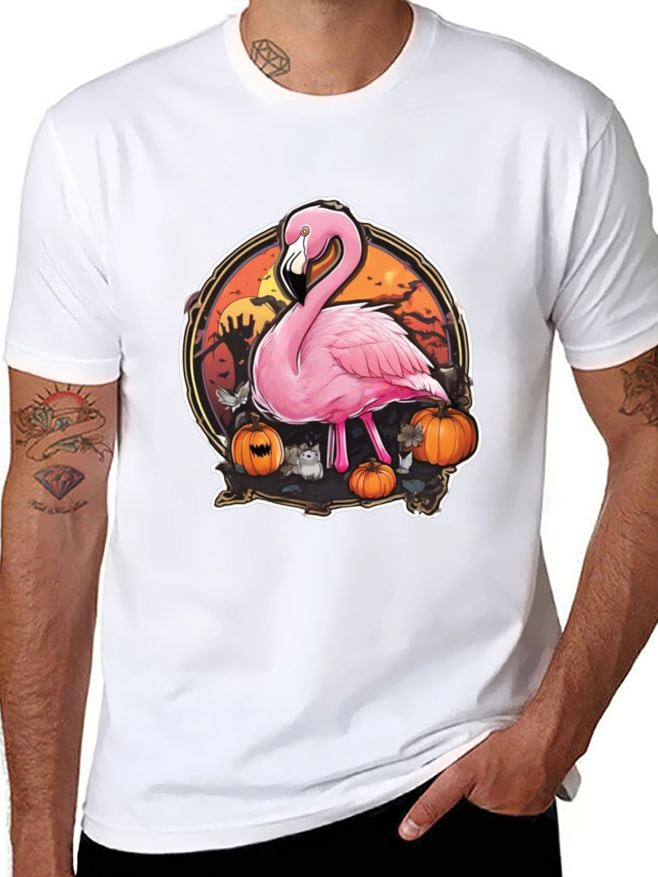 Halloween Flamingo T-Shirt - Spooky Season