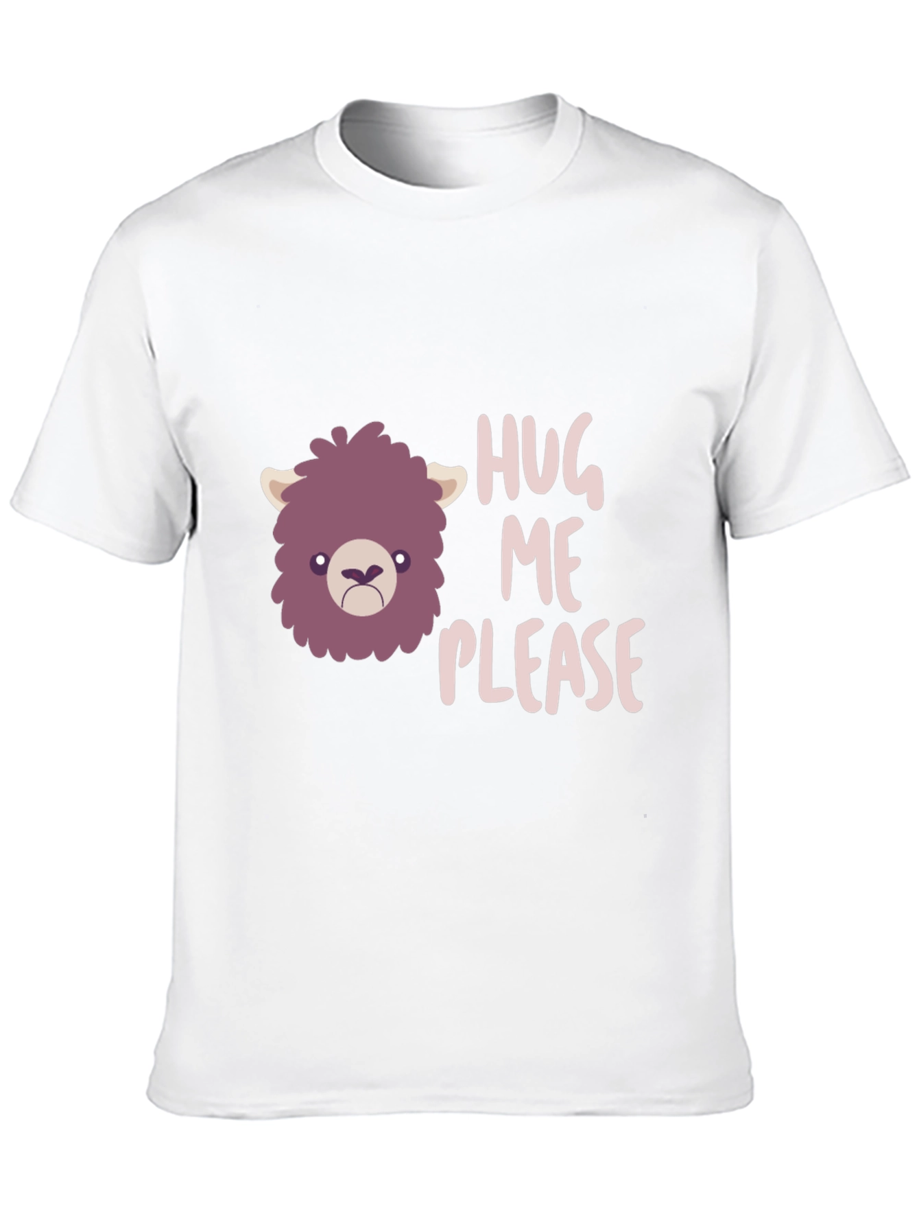 Hug Me Please Graphic Tee - Funny Llama T-Shirt