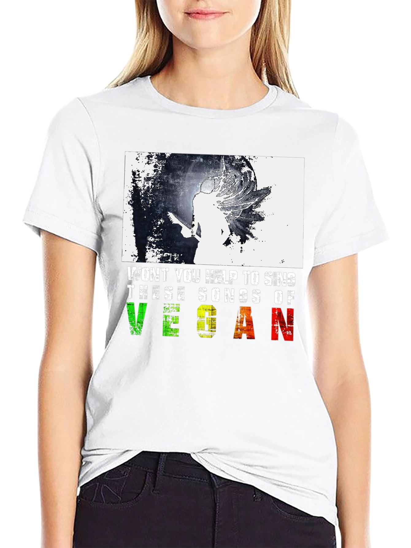 Vegan Songs T-Shirt: Music & Animal Lovers!