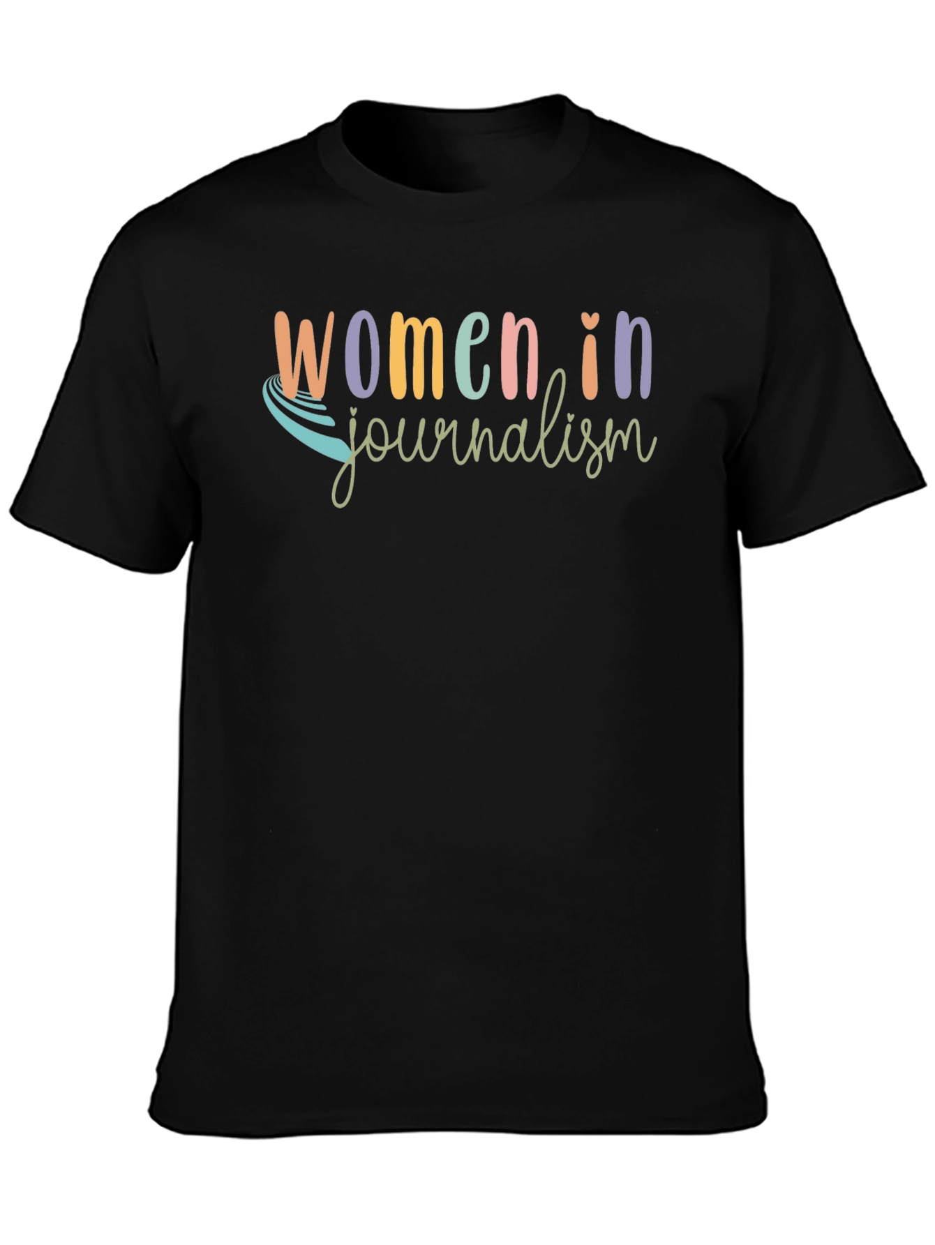 Women in Journalism Black T-Shirt