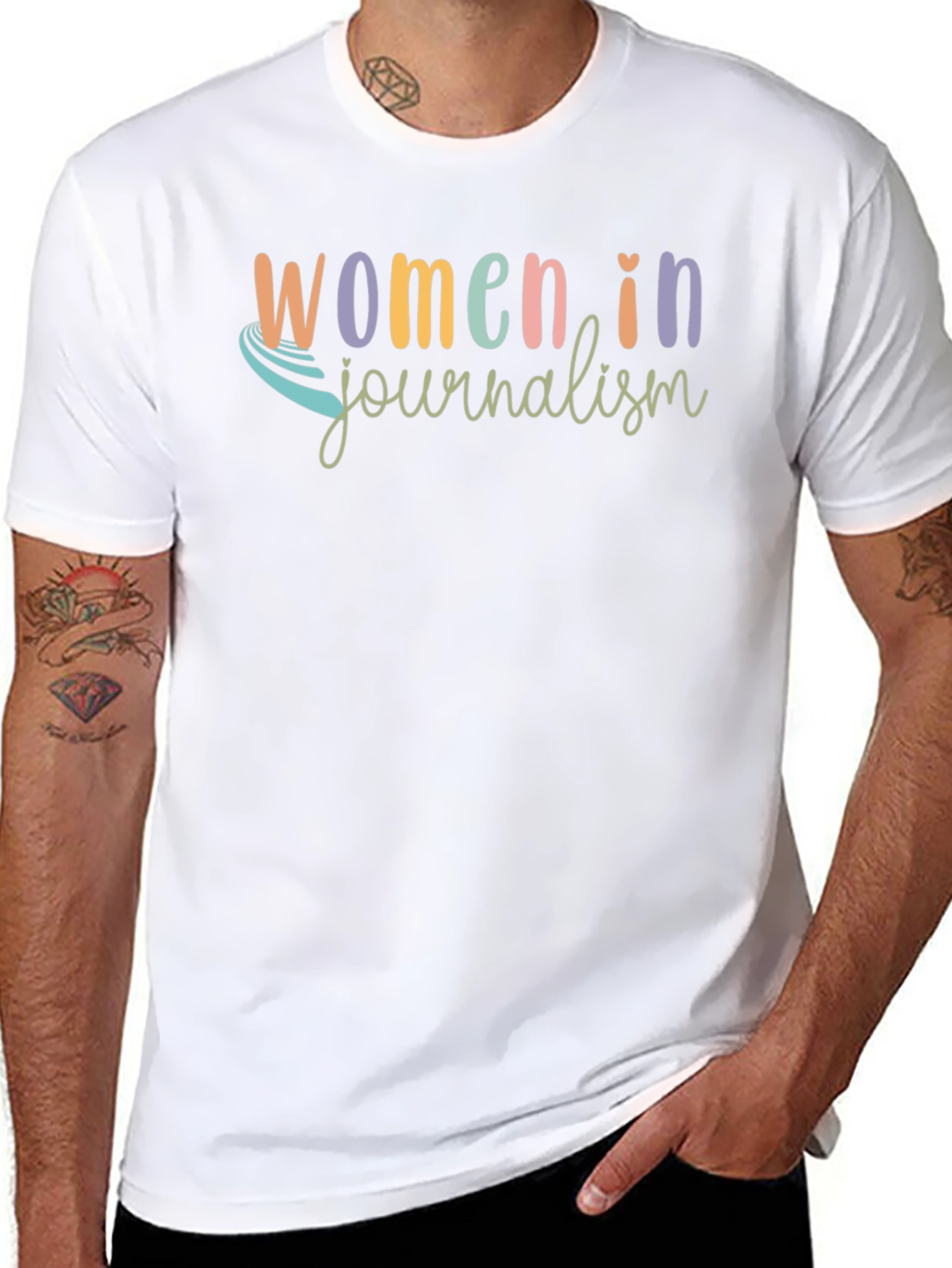 Women in Journalism Black T-Shirt