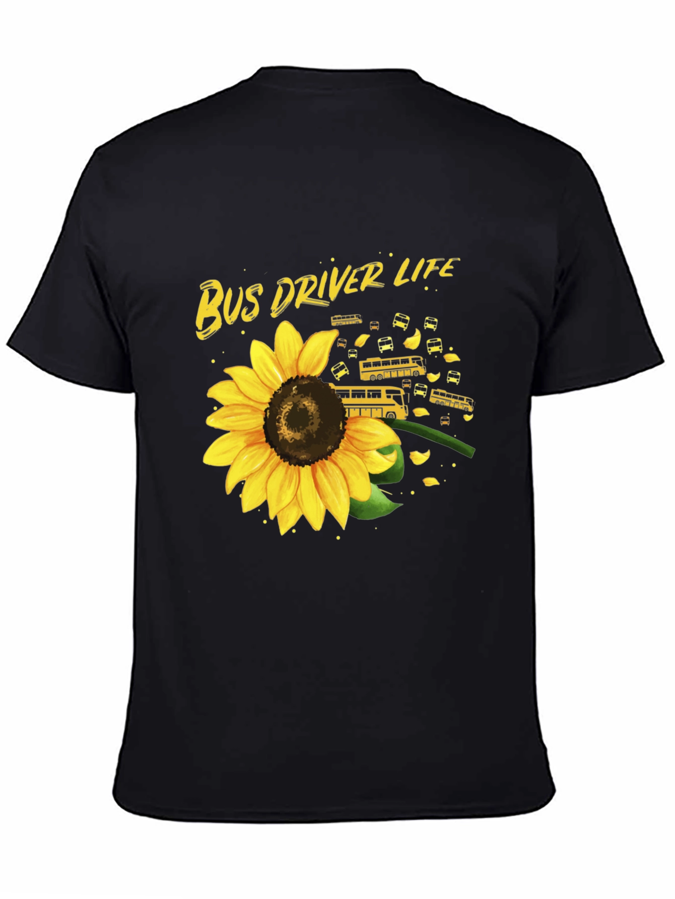 Bus Driver Sunflower Graphic Tee