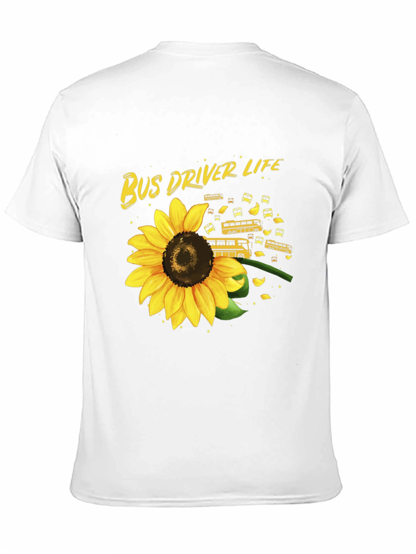 Bus Driver Sunflower Graphic Tee