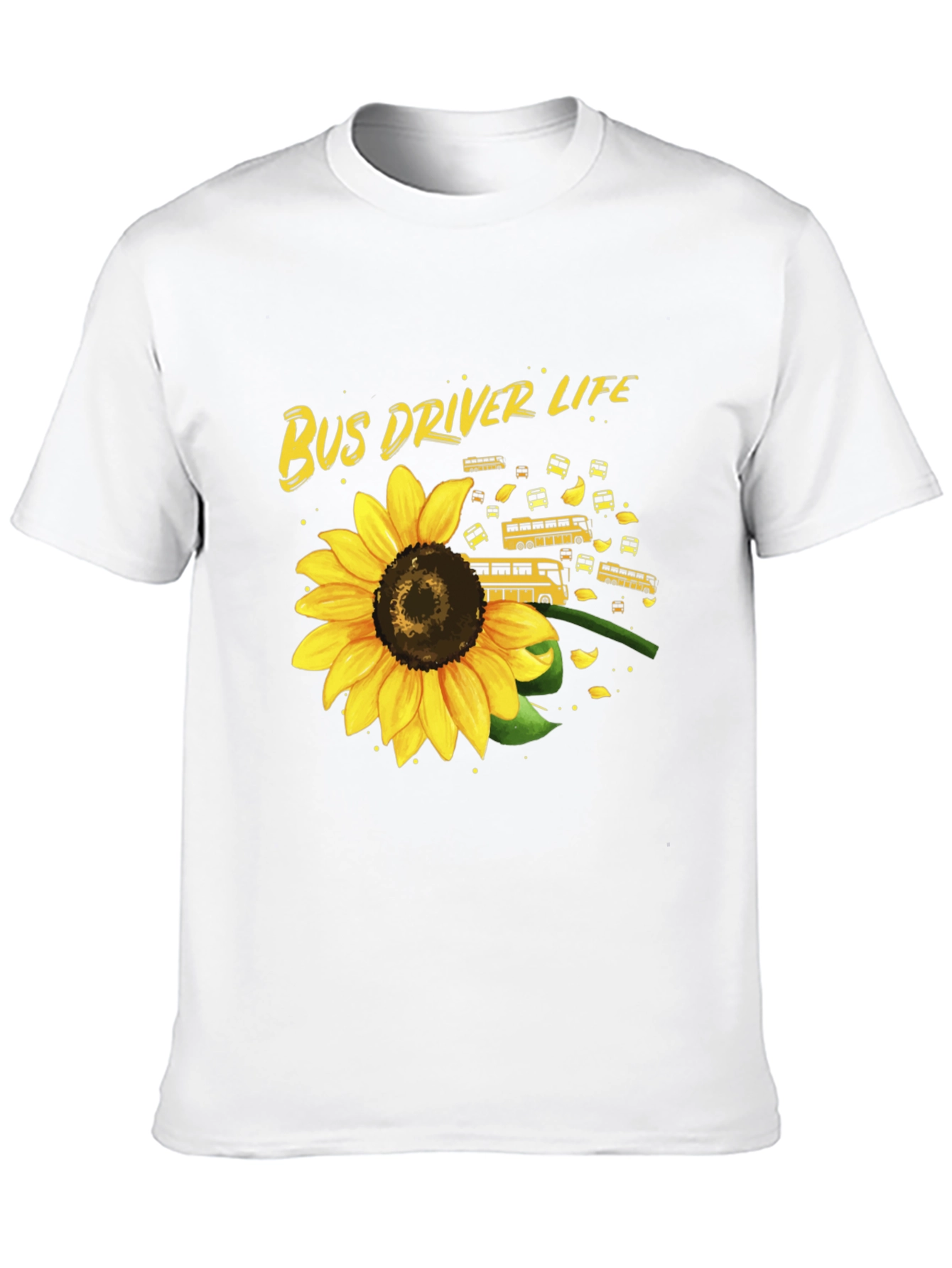 Bus Driver Sunflower Graphic Tee